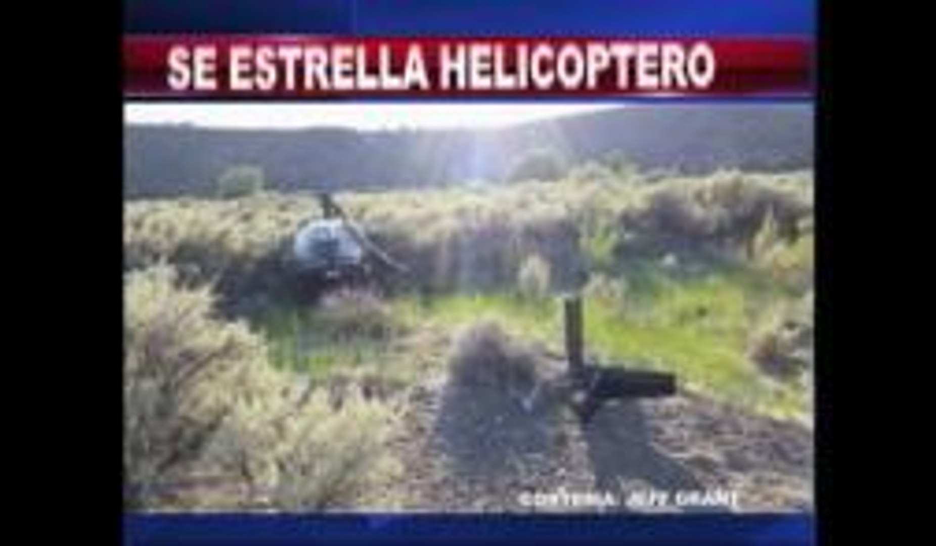 Reno: Se estrelló helicóptero
