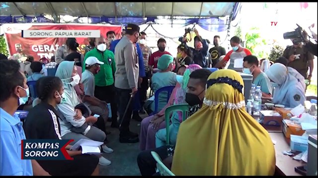 Demi Capaian Vaksinasi Kapolda Papua Barat Sementra Waktu Berkantor Di Sorong