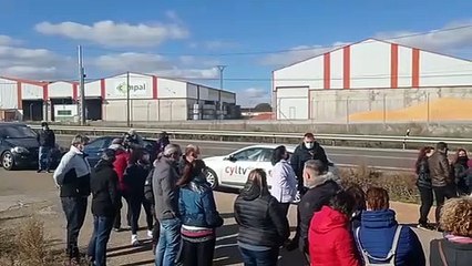 Protestas de los trabajadores del Grupo Siro en Toro