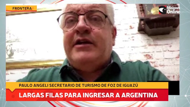 Largas filas para ingresar a Argentina desde Foz