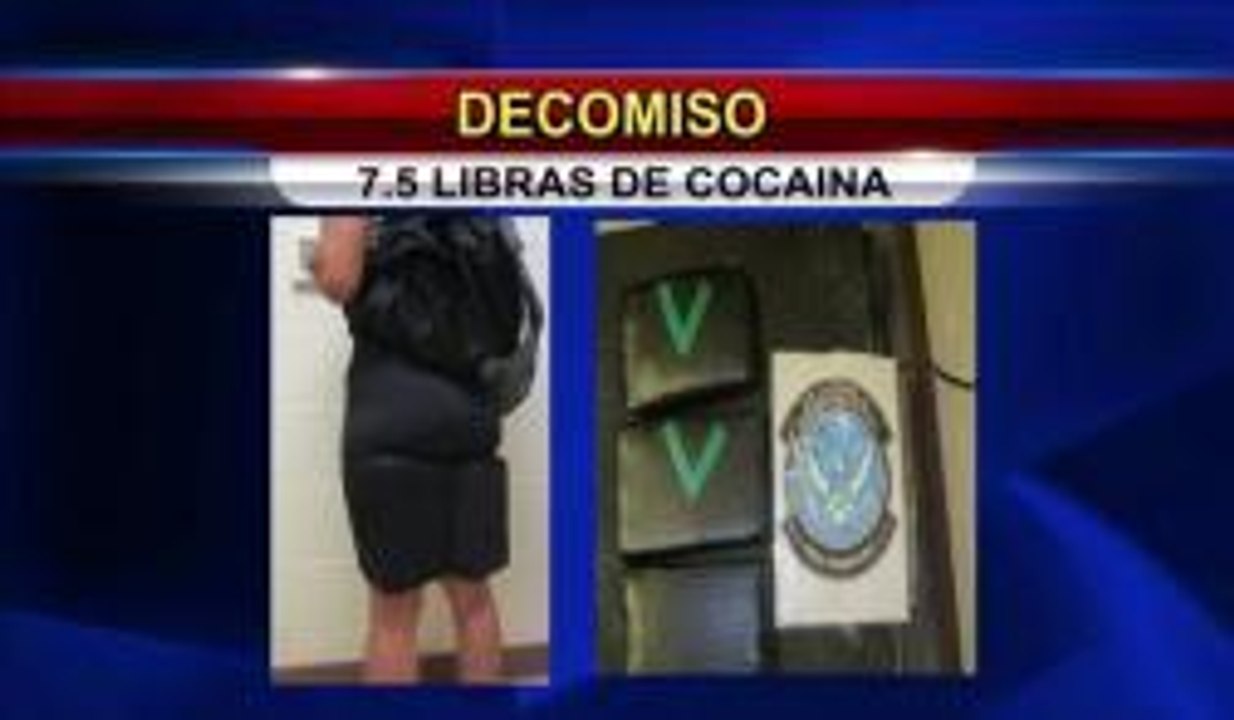 Arrestan a una mujer con cocaina con un valor de 240 mil dólares.