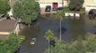 Fuga de agua inunda varias calles en Serra Mesa