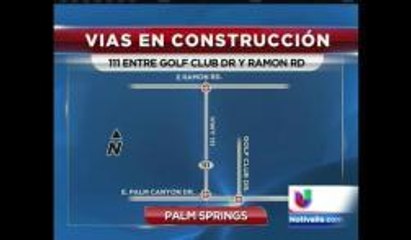 Inician las obras en la ruta 111 entre Golf Club Dr. y Ramon Rd.