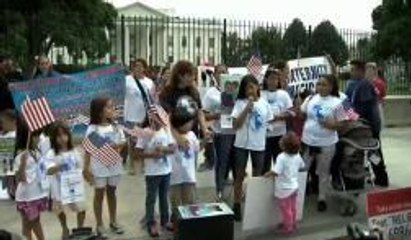 WA: Vigilia de niños indocumentados frente a la Casa Blanca
