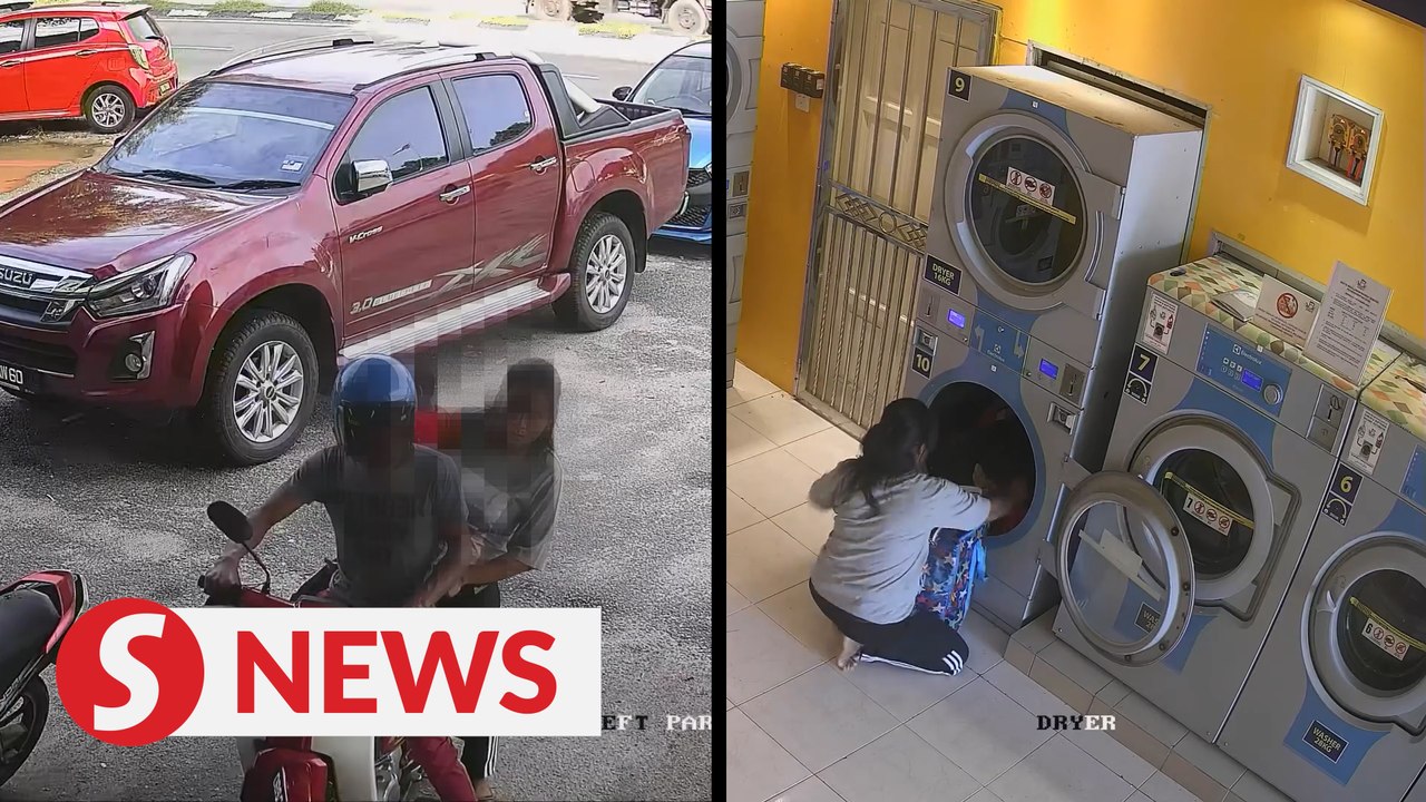 Laundry thieves caught on camera