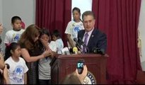 Niños  reclaman al presidente Obama que detenga las deportaciones