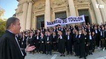 Manifestation des avocats du barreau de Toulon