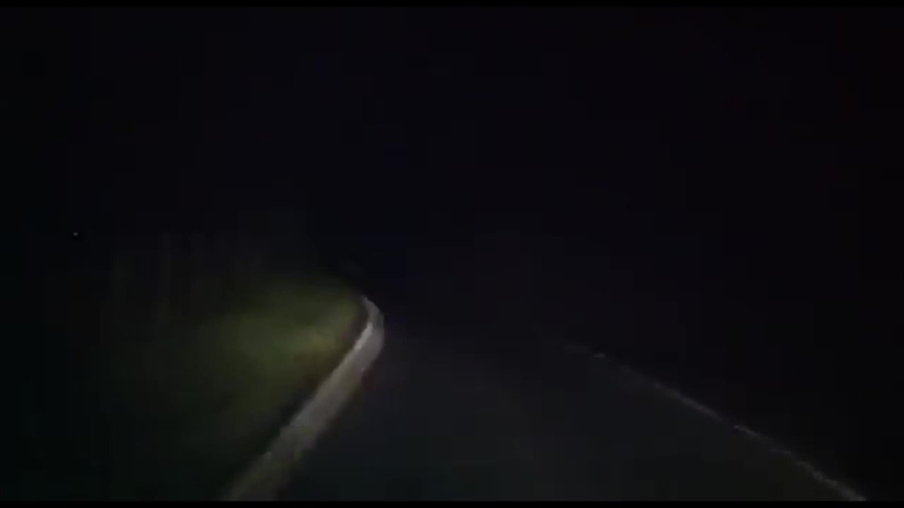 Dramatic footage of final moments of two men in crash