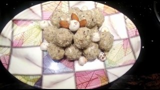 Instant Coconut & Makhane Ladoo Recipe. Indian Sweet Nariyal & Makhane Ladoo Recipe.