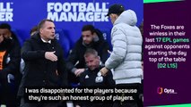 Rodgers 'very disappointed' with boos after Leicester crumble against Chelsea