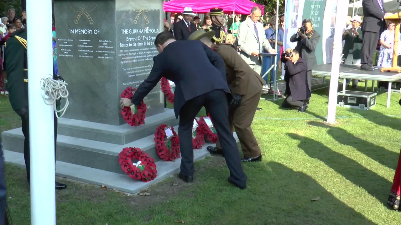 Joanna Lumley unveils new memorial to Gurkhas in Folkestone