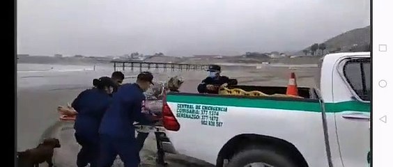 Un video viral muestra a rescatistas dejando caer a un supuesto herido