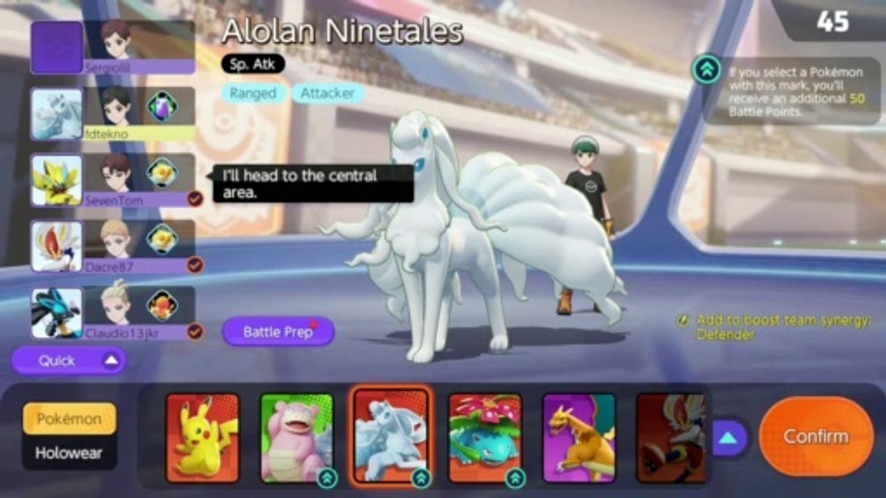 Pokemon Unite Bir de Alolan Ninetales pokemon'u deneyelim