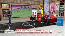 O duelo entre Messi e Neymar não vai acontecer hoje... O brasileiro alegou estar com problemas no adutor e vai desfalcar o Brasil. Segundo Neto, uma baita migué!#OsDonosDaBola