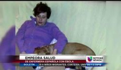 Empeora la salud de la enfermera con Ebola