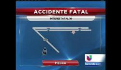 Trágico accidente en la interestatal 10 deja un muerto