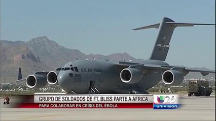 Grupo de soldados de Ft Bliss parte a Africa