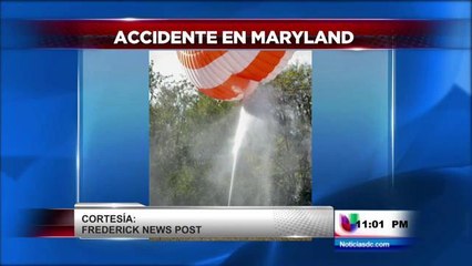 Choque aéreo deja varios muertos en Frederick