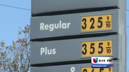 El precio de combustible está al nivel más bajo desde enero del 2011