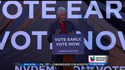 Bill Clinton Visita Las Vegas para Energizar Votantes