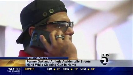Jose Conseco Shoots Himself in Hand