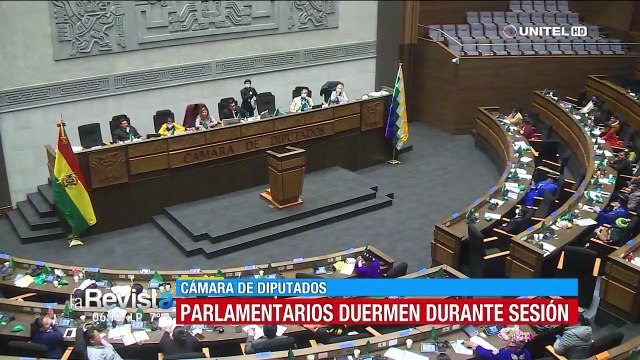 Parlamentarios se quedaron dormidos en medio de la sesión de la Cámara de Diputados