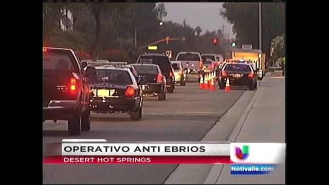 Realizarán retenes de sobriedad en Desert Hot Springs