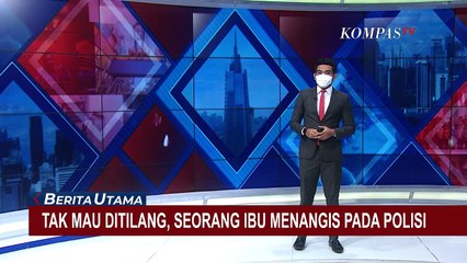 Terjaring Operasi Zebra, Ibu-ibu Nangis Tak Mau Motornya Ditilang Petugas