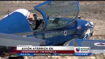 Avión privado aterrizo de Emergencia