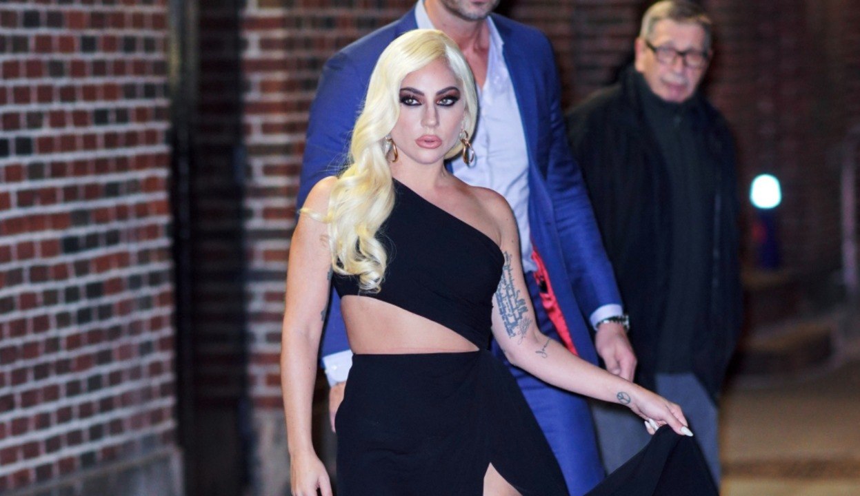 Lady Gaga's One-Shoulder Gown Featured a Super-High Leg Slit and a Massive Cutout
