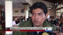 Sobreviviente de de Ayotzinapa habla frente a nuestras cámaras