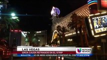 Grúa causa retrasos en el Strip de Las Vegas