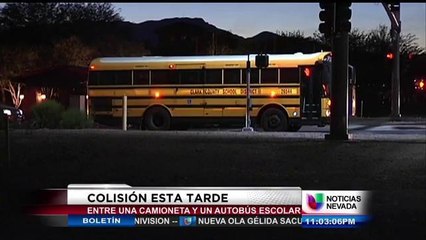 Accidente con un autobús escolar