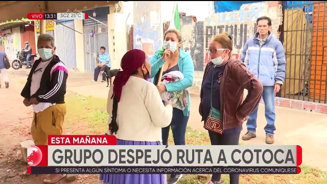 Grupos intentaron desbloquear puntos instalados en Warnes y en Cotoca