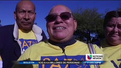 Cientos de visitantes en Las Vegas para ver al Presidente