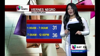 Como estará el clima este "Viernes Negro"