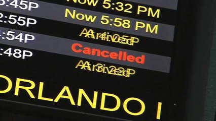 Cancelan vuelos en Aeropuerto Internacional de Orlando