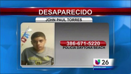 Daytona Beach: Continúa desaparecido John Paul Torres