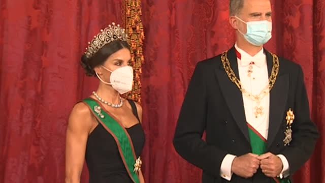 Cena de gala en el Palacio Real en honor al presidente de la República de Italia