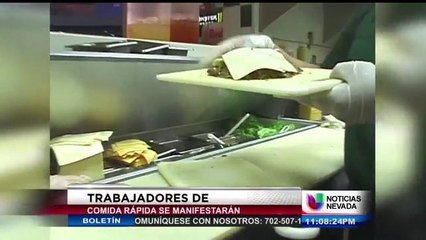 Manifestación de trabajadores en Las Vegas