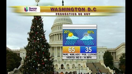 DC: Lluvias el día de hoy. 12/01/2014