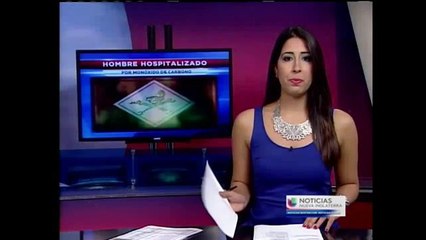 Hombre hospitalizado por monóxido de carbono