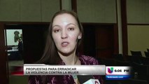 Organizaciones proponen erradicar la violencia contra la mujer