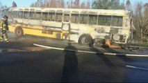 Se incendia autobús escolar en Polk