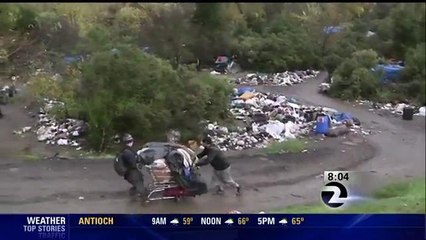 Homeless Being Evicted From San Jose's "The Jungle" Homeless Camp