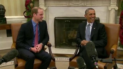 El príncipe Guillermo con el presidente Obama
