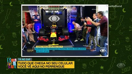 Vocês sabem trocar pneu? A galera aqui representou, hein... #perrenguenaband