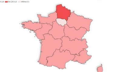 Le taux de reproduction en baisse dans 12 régions, notre carte de France de l’épidémie