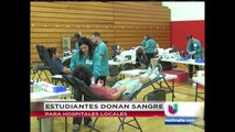 Estudiantes donan sangre para hospitales locales