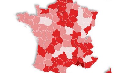 Le taux de réanimation en hausse dans 56 départements, notre carte de France